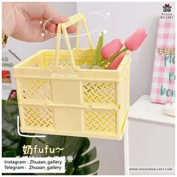 باکس ارگانایزر تاشو Tote Box پاستلی رومیزی