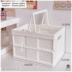 باکس ارگانایزر تاشو Tote Box پاستلی رومیزی