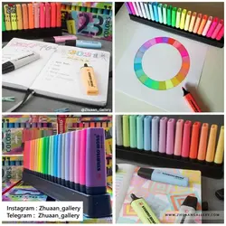 پک 23 رنگ استنددار ماژیک هایلایتر BOSS ORIGINAL استابیلو