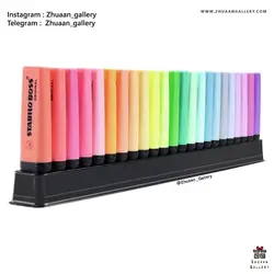 پک 23 رنگ استنددار ماژیک هایلایتر BOSS ORIGINAL استابیلو