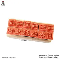 ست مهر 12 تایی STAMPTOPIA پلنری فانتزی