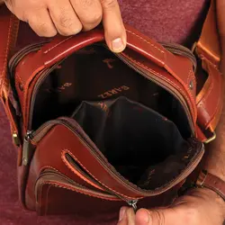 کیف رودوشی چرم مدل DG68