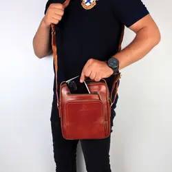 کیف رودوشی چرم مدل DG68