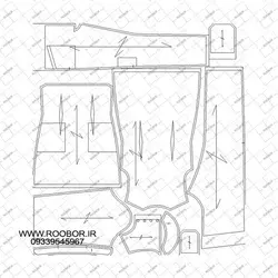اسکراب زنانه بیمارستان (تونیک- شلوار) - روبُر