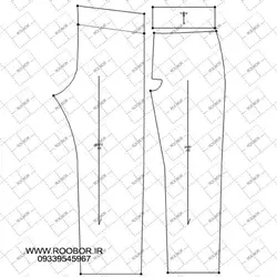 شلوار پشت کمرکش زنانه - روبُر