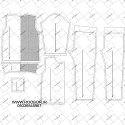 لباس فرم دبستان پسرانه-روپوش و شلوار - روبُر