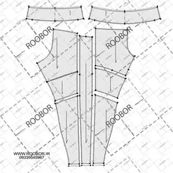 شلوار لگ ورزشی برش دار زنانه - روبُر