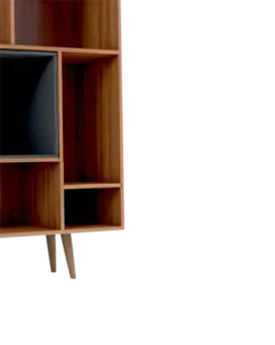 کتابخانه ام دی اف طوسی قهوه ای مدل L.005
