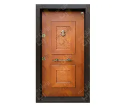 درب ضد سرقت مدل دوقاب حصیری -