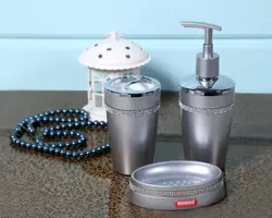 ست ۳ پارچه پارادایس نگین دار - پرشین مروارید