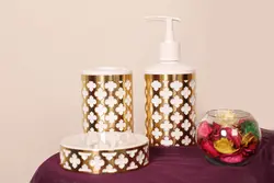 ست ۳ پارچه ویولت گلدار - پرشین مروارید