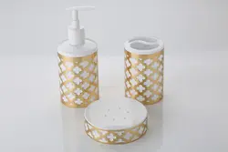 ست ۳ پارچه ویولت گلدار - پرشین مروارید