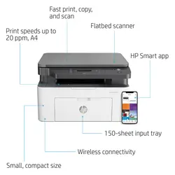پرینتر چندکاره لیزری اچ پی Laser MFP 135w - پرینتر صنعت