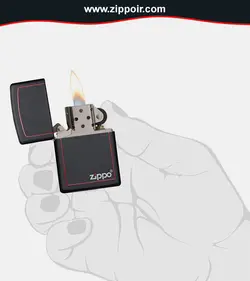 Classic Black and Red - زیپو ایران