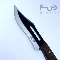 چاقو شکاری آهن بر خط دار