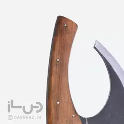 تبر دست ساز طبعیت گردی مدل داسی