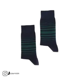 جوراب ساقدار سرمه ای سبز مردانه-1156