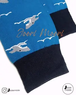 جوراب ساقدار مردانه طرح دریایی-1073