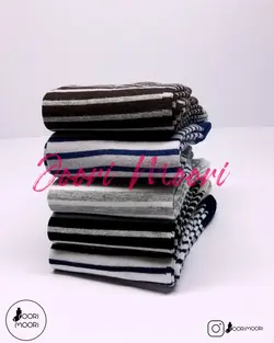 جوراب ساقدار مردانه طرح راه راه دو رنگ-1069