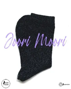 جوراب ساقدار پشمی دو رنگ-1020