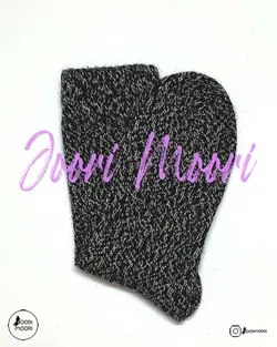 جوراب ساقدار پشمی دو رنگ-1020