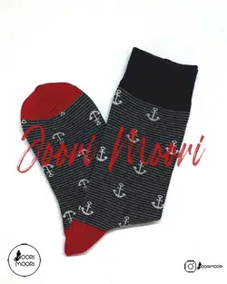 جوراب ساقدار طرح لنگر-1007