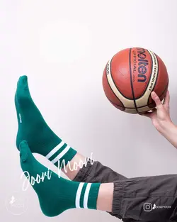 جوراب نیم ساق اسپرت خط دار-1010