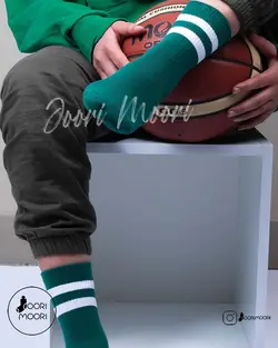 جوراب نیم ساق اسپرت خط دار-1010