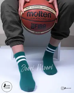 جوراب نیم ساق اسپرت خط دار-1010