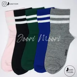 جوراب نیم ساق اسپرت خط دار-1010