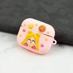 محافظ ایرپاد پرو سیلیکونی طرح دخترانه صورتی