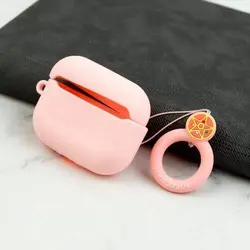 محافظ ایرپاد پرو سیلیکونی طرح دخترانه صورتی