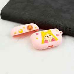 محافظ ایرپاد پرو سیلیکونی طرح دخترانه صورتی