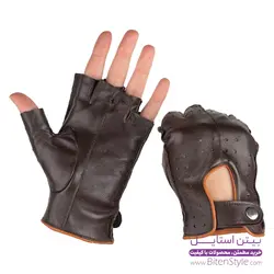 دستکش چرم اسپرت مدل آترین | چرم طبیعی بره گوسفند - بیتن استایل