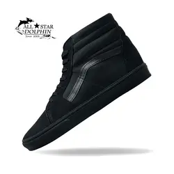 کتانی ونس ساق بلند طرح تمام مشکی