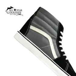 کتانی ونس ساق بلند طرح طوسی