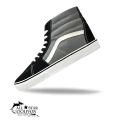 کتانی ونس ساق بلند طرح طوسی