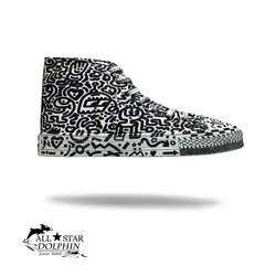 کتونی آل استار ساق بلند طرح لاین