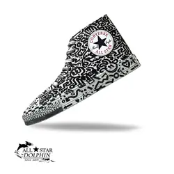 کتونی آل استار ساق بلند طرح لاین