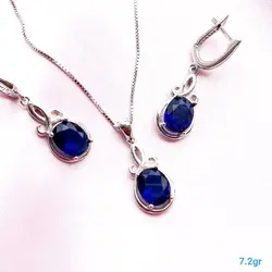 نیم ست نقره با سنگ کاربنی کدN10