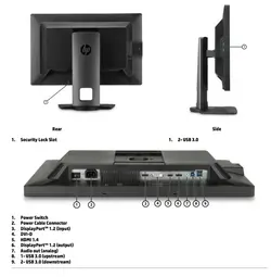 مانیتور استوک اچ پی 24 اینچ HP Z24i IPS LED