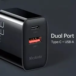 آداپتور شارژر دوگانه 33 وات مدل Mcdodo CH-0921