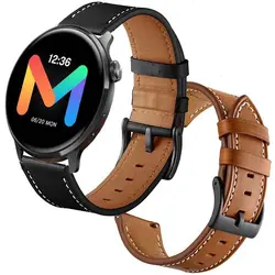 بند چرمی ساعت شیائومی Mibro Lite 2 مدل Premium