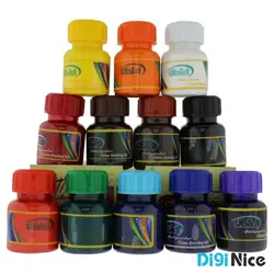 مرکب خوشنویسی  رنگی اعتدال بسته 12 عددی