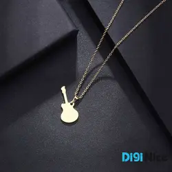 گردنبند طلا 18 عیار طرح گیتار کد DN-P0224