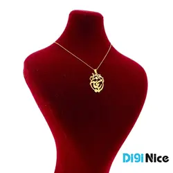 گردنبند طلا 18 عیار طرح ریحانه Reyhaneh کد DN-P0438