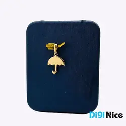 گردنبند طلا 18 عیار طرح چتر (کد DN-P1854)