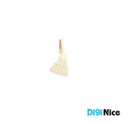 گردنبند طلا 18 عیار طرح توپ بدمینتون (کد DN-P2287)