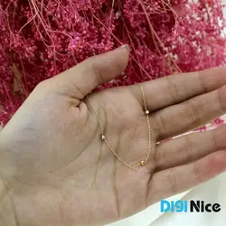 پابند طلا 18 عیار مدل البرنادو کد DN-A0001 (24سانتی متر)