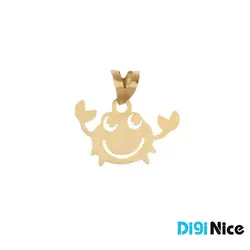 گردنبند طلا 18 عیار طرح خرچنگ (کد DN-P2540)